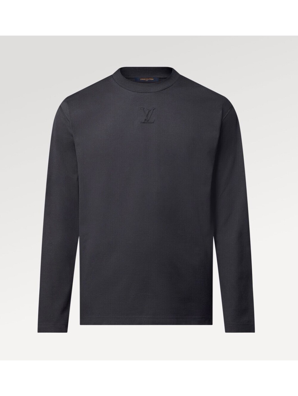 Louis Vuitton Black Long Sleeve Embroidered Logo Shirt XL